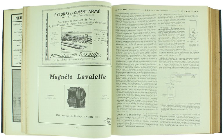 REVUE GENERALE DE L'ELECTRICITE' - DOCUMENTATION - Section scientifique, technique …