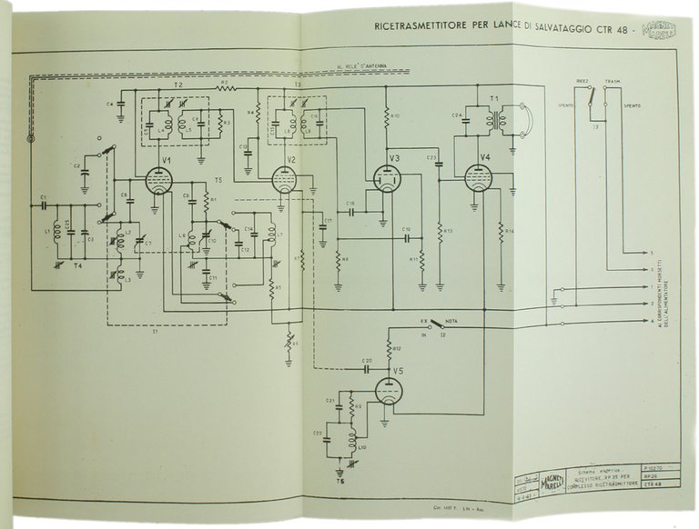 RICETRASMETTITORE R.T. MARELLI, TIPO C.T.R. 48.