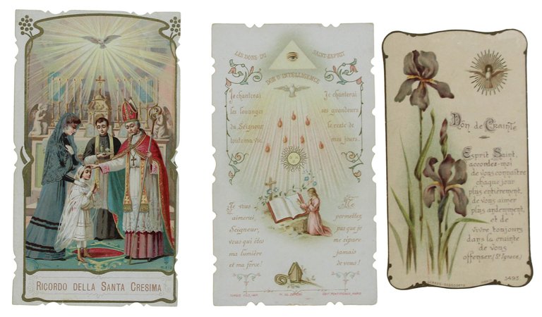 RICORDINI DELLA CRESIMA e PRIMA COMUNIONE: 16 ricordini d'epoca (dal …