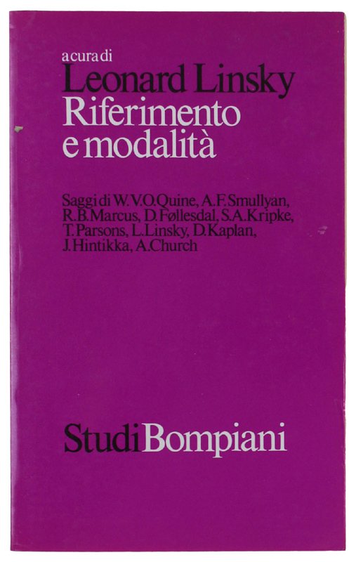 RIFERIMENTO E MODALITA'.