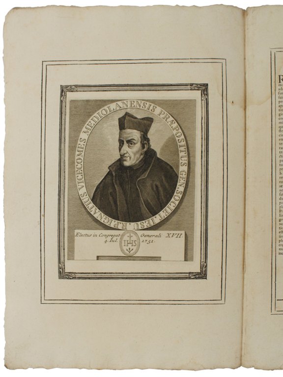 RITRATTI DE' PREPOSITI GENERALI DELLA COMPAGNIA DI GESU' delineati, ed …