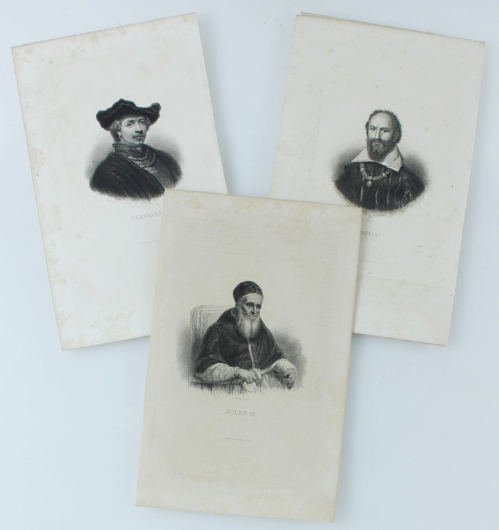 RITRATTI di 16 personaggi storici Gravures authentiques 1840 - Original …