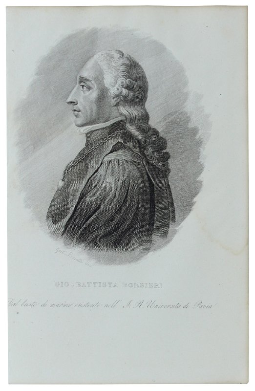 GIO.BATTISTA BORSIER. Incisione su rame di G.Bonatti, 1840 ca. (205x130 …