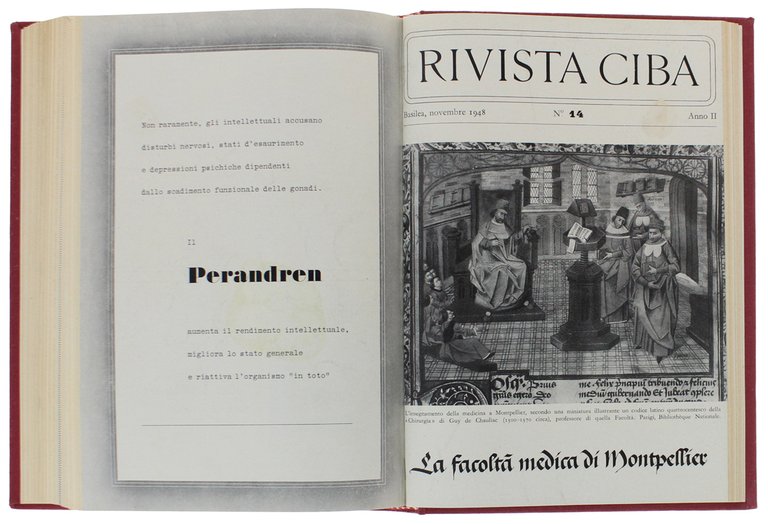 RIVISTA CIBA. Anno primo - Anno secondo
