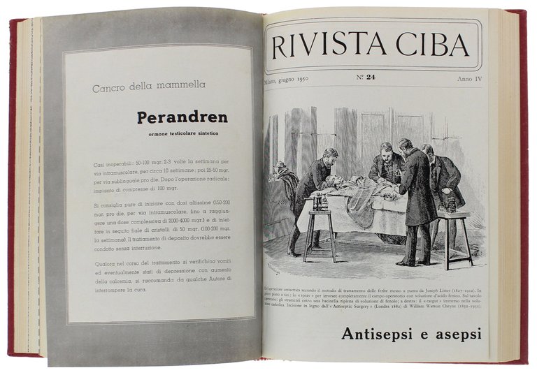RIVISTA CIBA. Anno terzo - Anno quarto - Anno quinto.