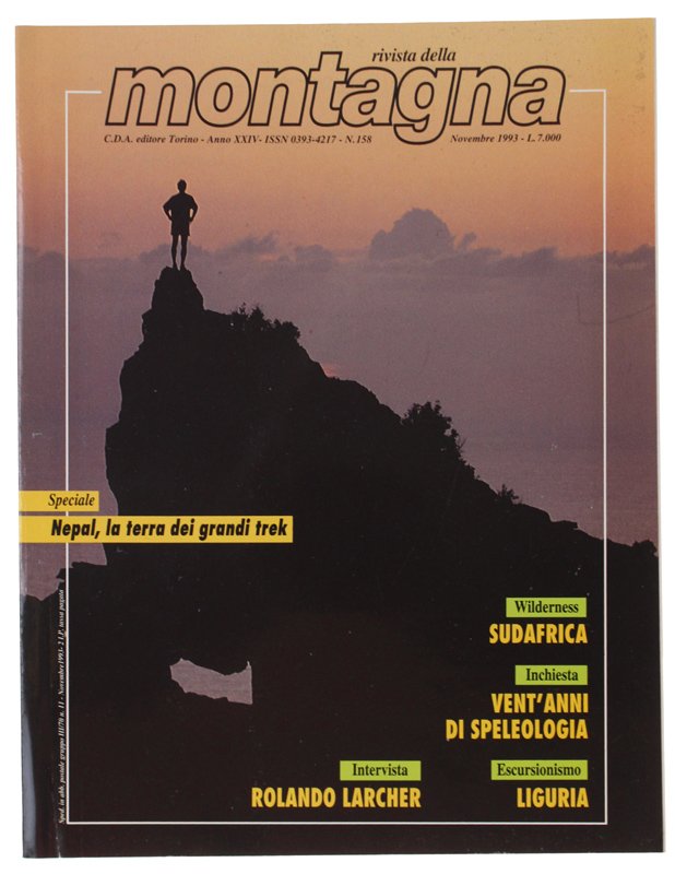 RIVISTA DELLA MONTAGNA. N. 158/1993 | Immagine principale