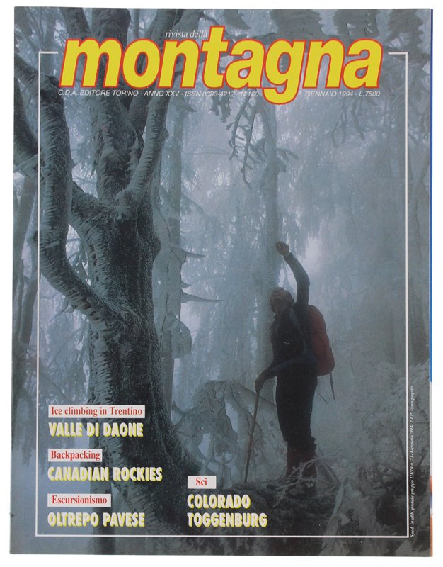 RIVISTA DELLA MONTAGNA. N. 160/1994 | Immagine principale
