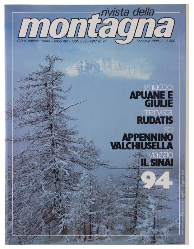 RIVISTA DELLA MONTAGNA. N. 94/1988 | Immagine principale