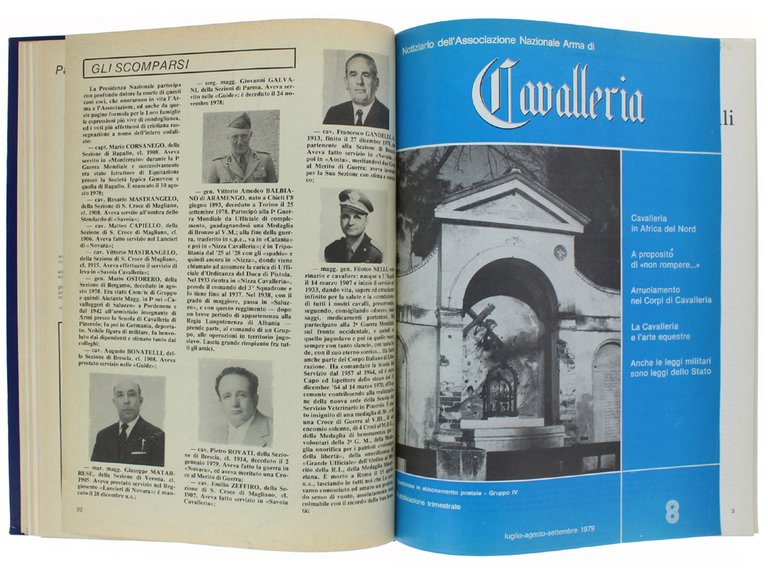 RIVISTA DI CAVALLERIA - Annate 1977-1985 (tutto il pubblicato)