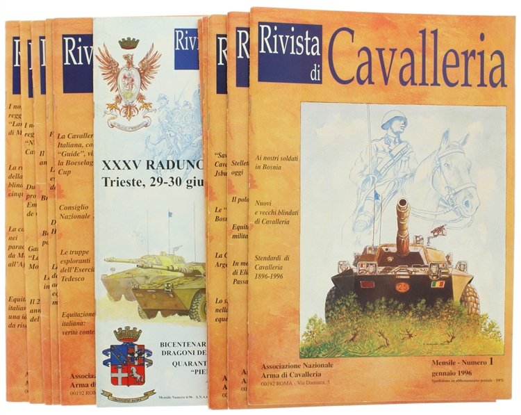 RIVISTA DI CAVALLERIA. ANNATA 1996 (manca settembre)