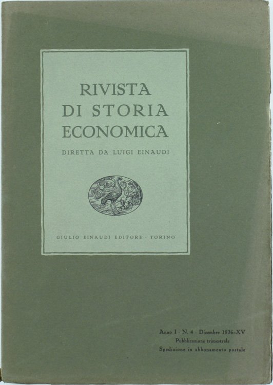 RIVISTA DI STORIA ECONOMICA - Anno I. N. 4.