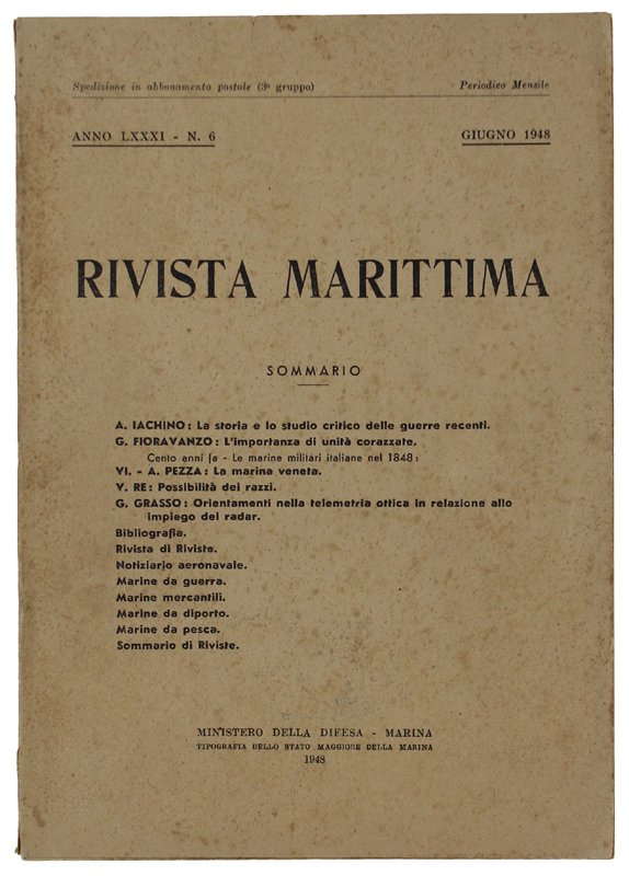 RIVISTA MARITTIMA - Giugno 1948