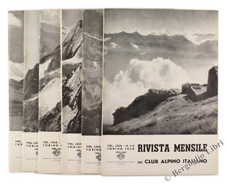 RIVISTA MENSILE DEL C.A.I. 1950 - Annata completa.