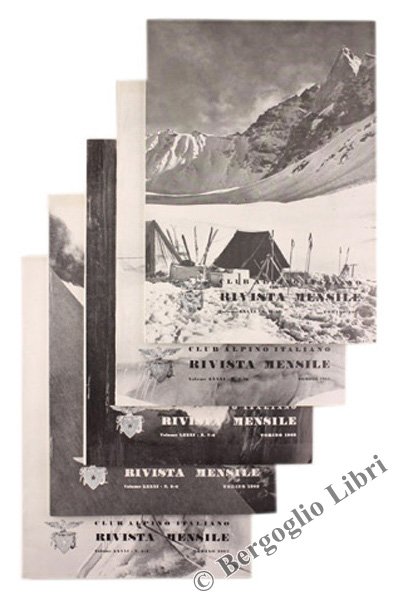 RIVISTA MENSILE DEL C.A.I. 1962 - Annata completa.