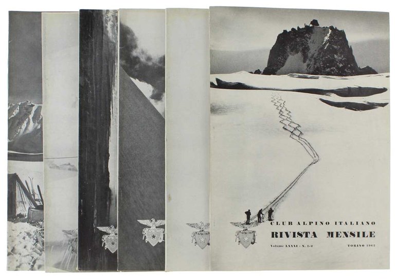 RIVISTA MENSILE DEL C.A.I. 1962 - Annata completa.