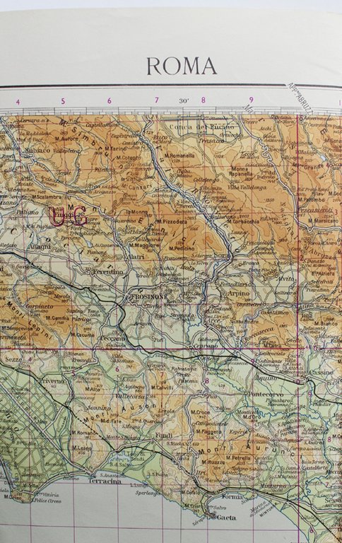 ROMA. Carta d'Europa - Scala 1:500 000. "K33 SO"