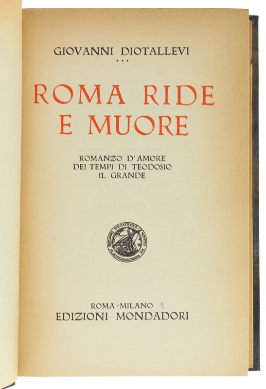 ROMA RIDE E MUORE - Romanzo d'amore dei tempi di … | Immagine principale