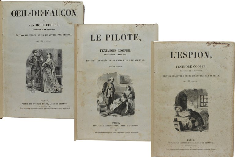 ROMANS POPULAIRES ILLUSTREES par Bertall [3 tomes] Traduction de La …