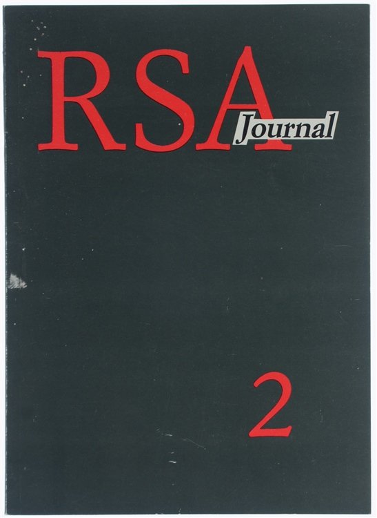 RSA JOURNAL - Rivista di Studi Nord-Americani. 2/1991.