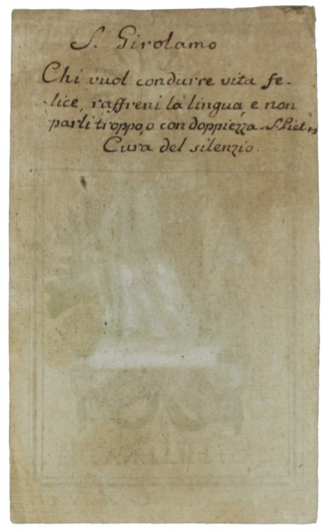 S. HELENA (Sant'Elena) (incisione originale colorata del 1700)