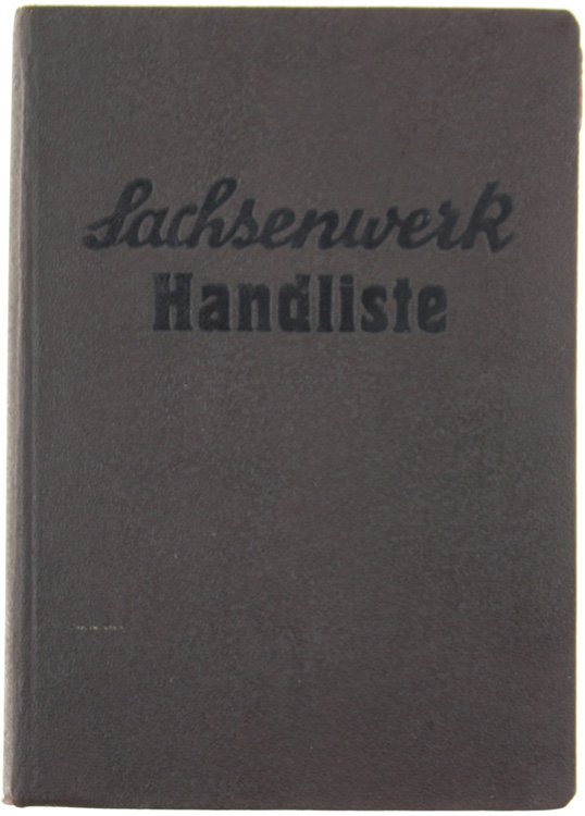 SACHSENWERK HANDLISTE. Marz 1935.