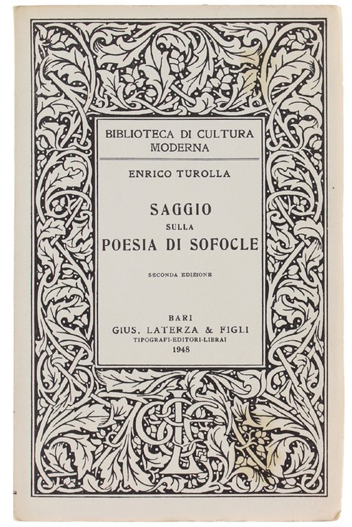 SAGGIO SULLA POESIA DI SOFOCLE.