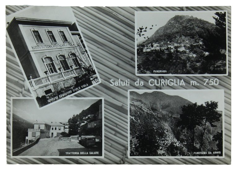 SALUTI DA CURIGLIA (Varese) Cartolina con 4 belle vedutine (1960 ca.) Ottima, non viaggiata.