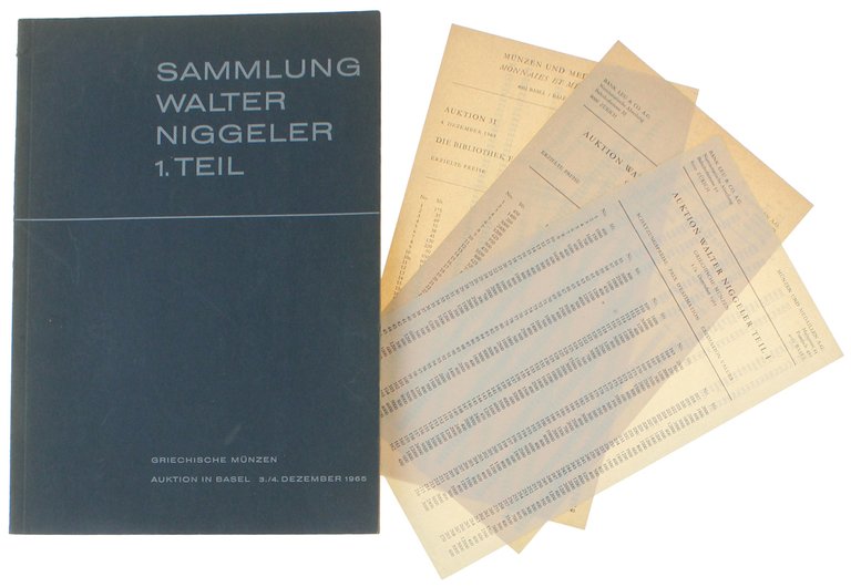 SAMMLUNG WALTER NIGGELER - 1. TEIL: Griechische Munzen. 3.-4. Dezember …