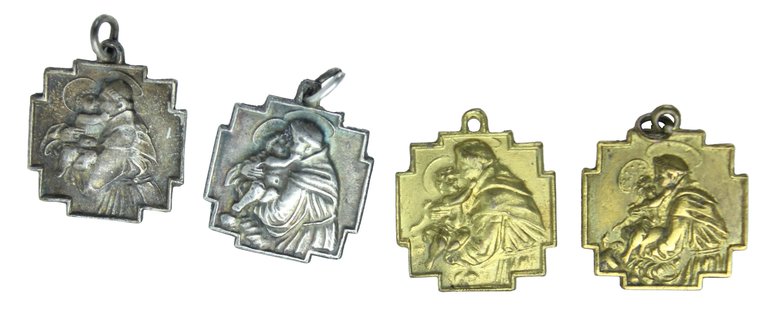 SANT'ANTONIO DA PADOVA: CONTRO OGNI AVVERSITA' MISTICO SCUDO. 4 medagliette … | Immagine Gallery 3