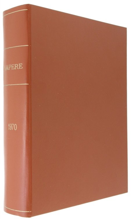 SAPERE. Annata 1970 - Volume LXXI.