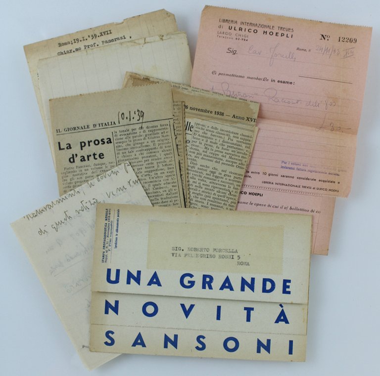 SCAMBIO EPISTOLARE AUTOGRAFO