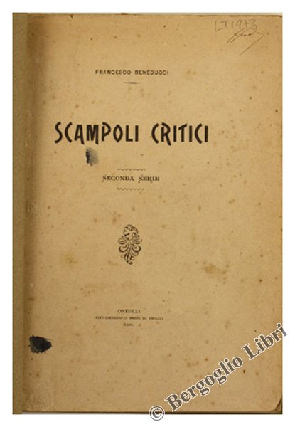 SCAMPOLI CRITICI. Seconda serie.