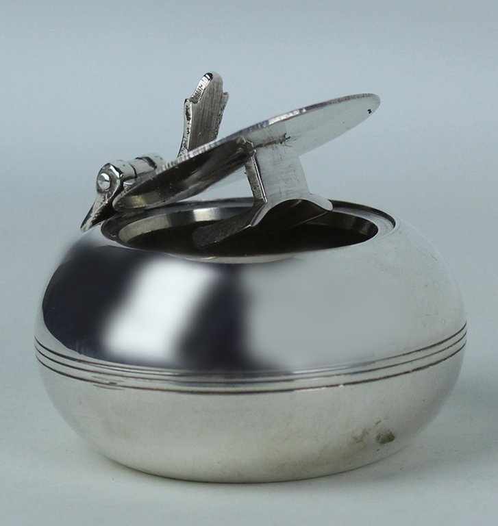 SCATOLETTA OVALE VINTAGE IN METALLO ARGENTATO CM 5,5 H CM … | Immagine Gallery 4