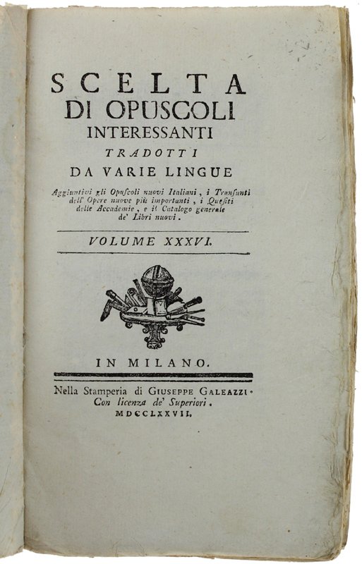 SCELTA DI OPUSCOLI INTERESSANTI TRADOTTI DA VARIE LINGUE. Volume 36