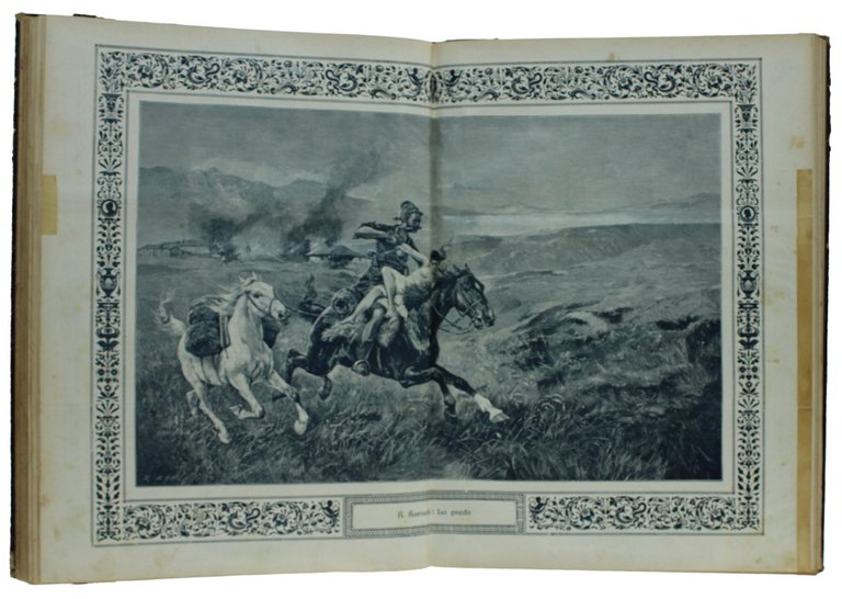 SCENA ILLUSTRATA Annata 1897 rilegata, mezza pelle minimi strappetti e …