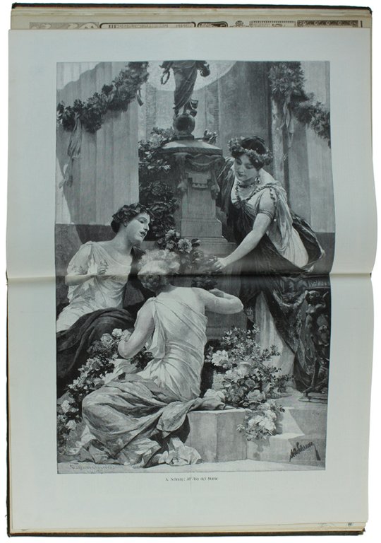 SCENA ILLUSTRATA Annata 1899 completa. Legatura tela editoriale. Splendido vol.