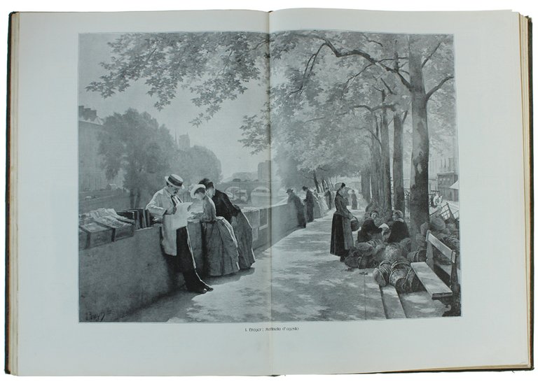 SCENA ILLUSTRATA Annata 1899 completa. Legatura tela editoriale. Splendido vol.