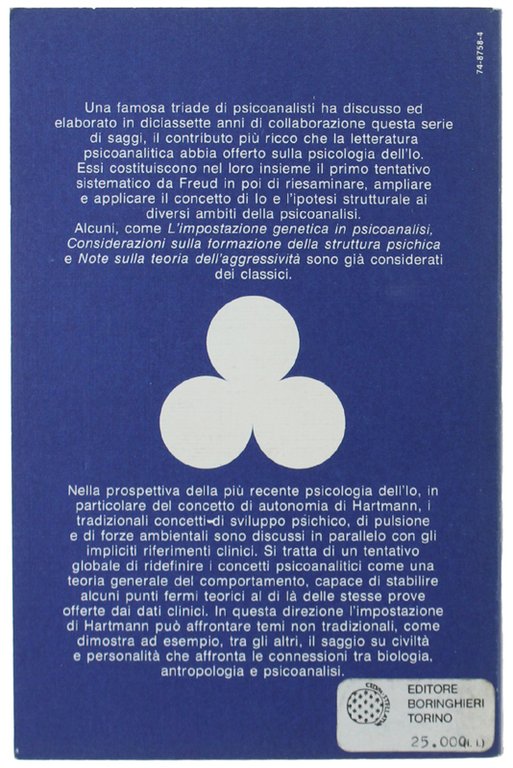 SCRITTI DI PSICOLOGIA PSICOANALITICA.