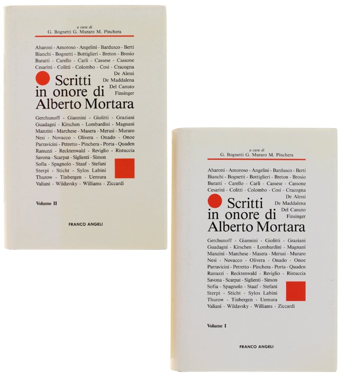 SCRITTI IN ONORE DI ALBERTO MORTARA. Volume I - Volume …