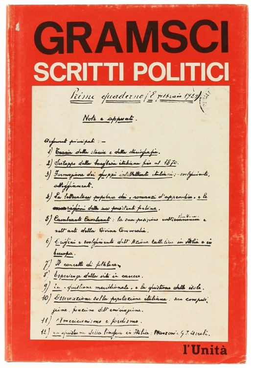 SCRITTI POLITICI. Volume 2. A cura di Paolo Spriano.