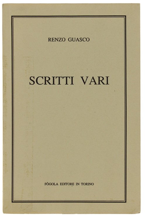 SCRITTI VARI.