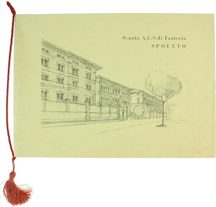 SCUOLA A.C.S. DI FANTERIA SPOLETO. CALENDARIO 1969 con cordoncino