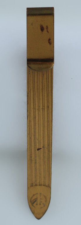 SEGNALIBRO VINTAGE "GALBIATI" N METALLO DORATO