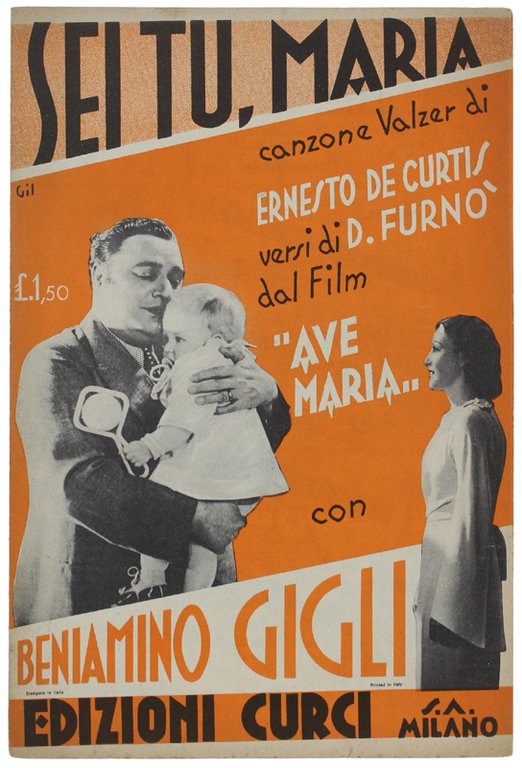 SEI TU, MARIA. Canzone valzer (dal film "Ave Maria")