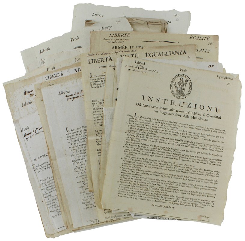 SEQUENZA DI 39 DECRETI / MANIFESTI