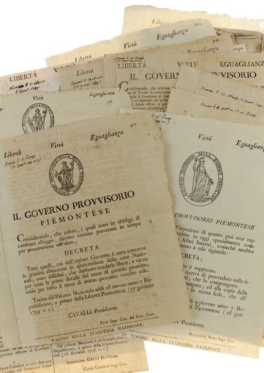 SEQUENZA DI 39 DECRETI / MANIFESTI