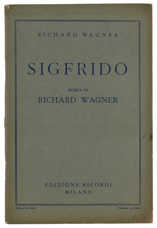 SIGFRIDO. Seconda giornata della trilogia L'ANELLO DEL NIBELUNGO. Musica di … | Immagine principale