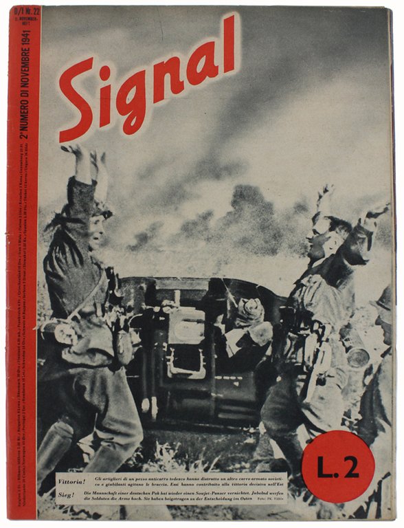 SIGNAL (edizione bilingue): 4 fascicoli del 1941