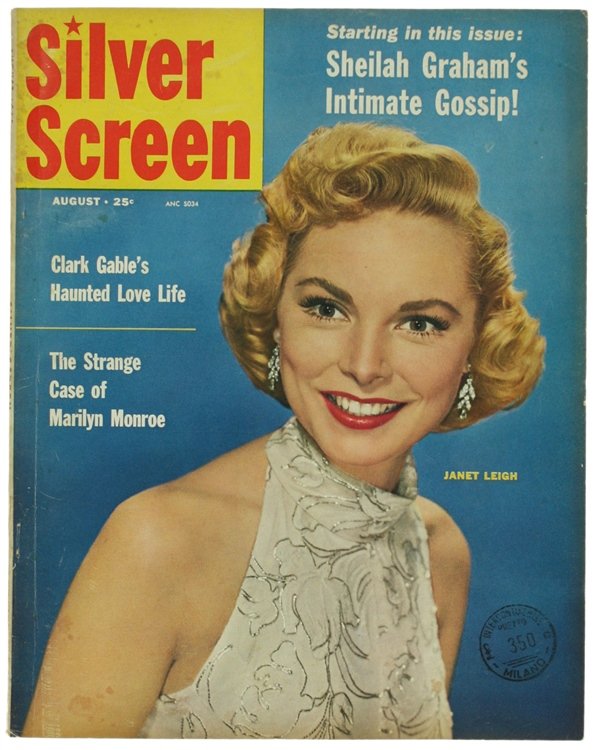 SILVER SCREEN MAGAZINE. August 1955 - Volume 25, Number 1.