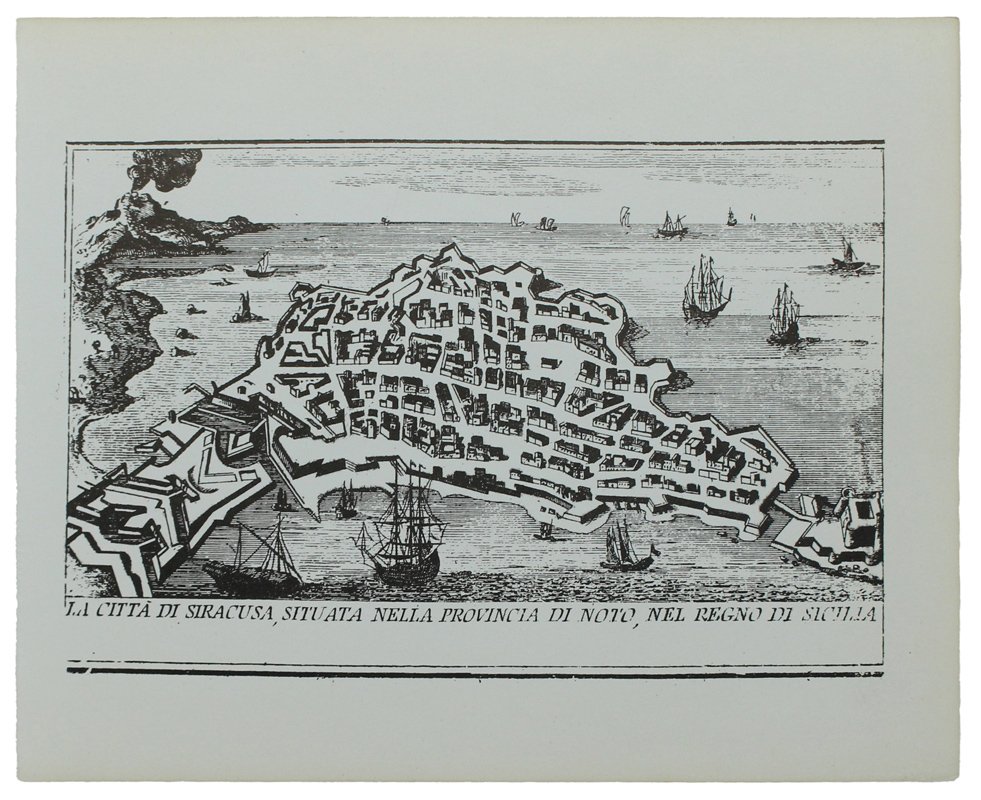 SIRACUSA: ANTICA MAPPA / VEDUTA - Ristampa anastatica (1970 ca.) | Immagine principale